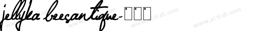 jellyka beesantique字体转换